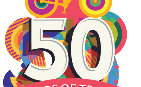 Logo for 50 Years of Trails in the Miami Valley